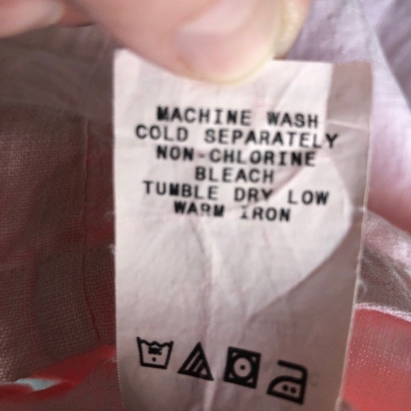 IVY Pink Linen Short Sleeve Pullover Top S… - Picture 6 of 10